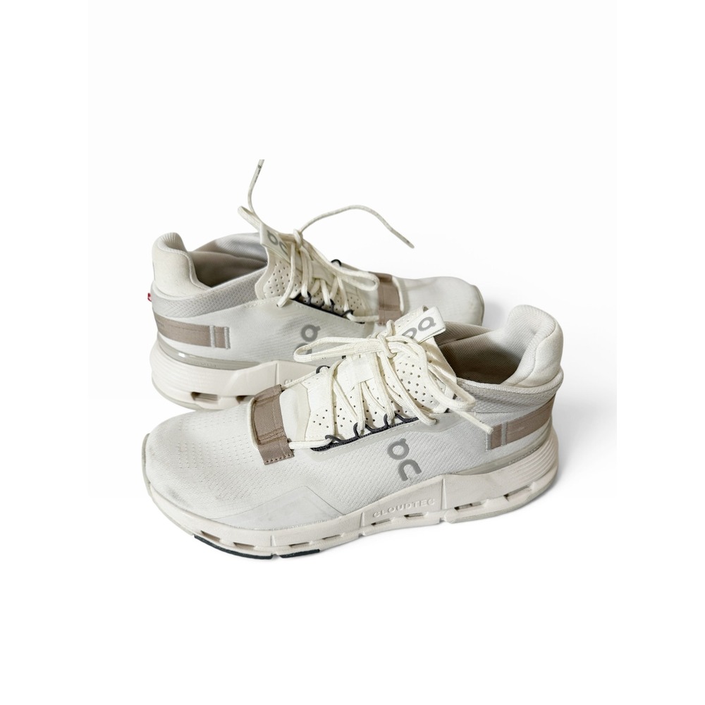 On Cloud Womens Cloudnova 2 Ice Sand Athletic Running Sneakers Size 8.5